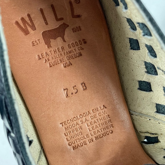 Will Leather Goods Black Woven Women's Shoes - Picture 9 of 10